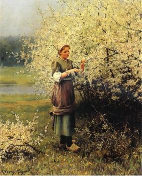 Daniel Ridgway Knight : Spring Blossoms